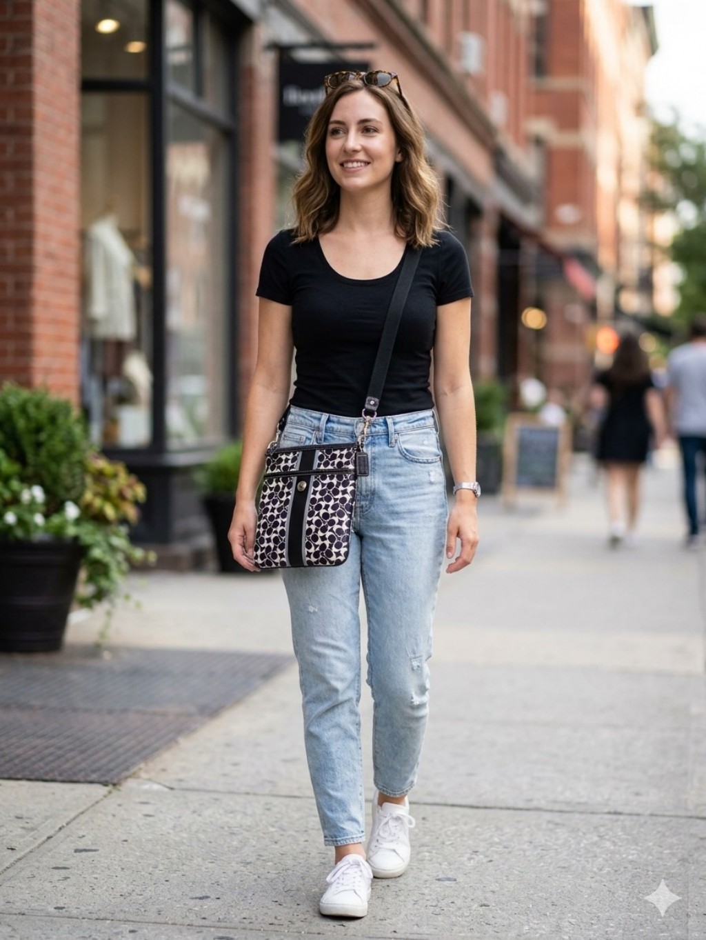 Coach Heritage Signature Stripe Crossbody
